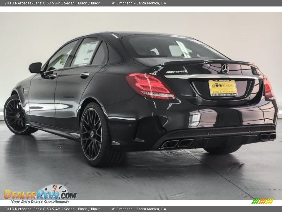 2018 Mercedes-Benz C 63 S AMG Sedan Black / Black Photo #10