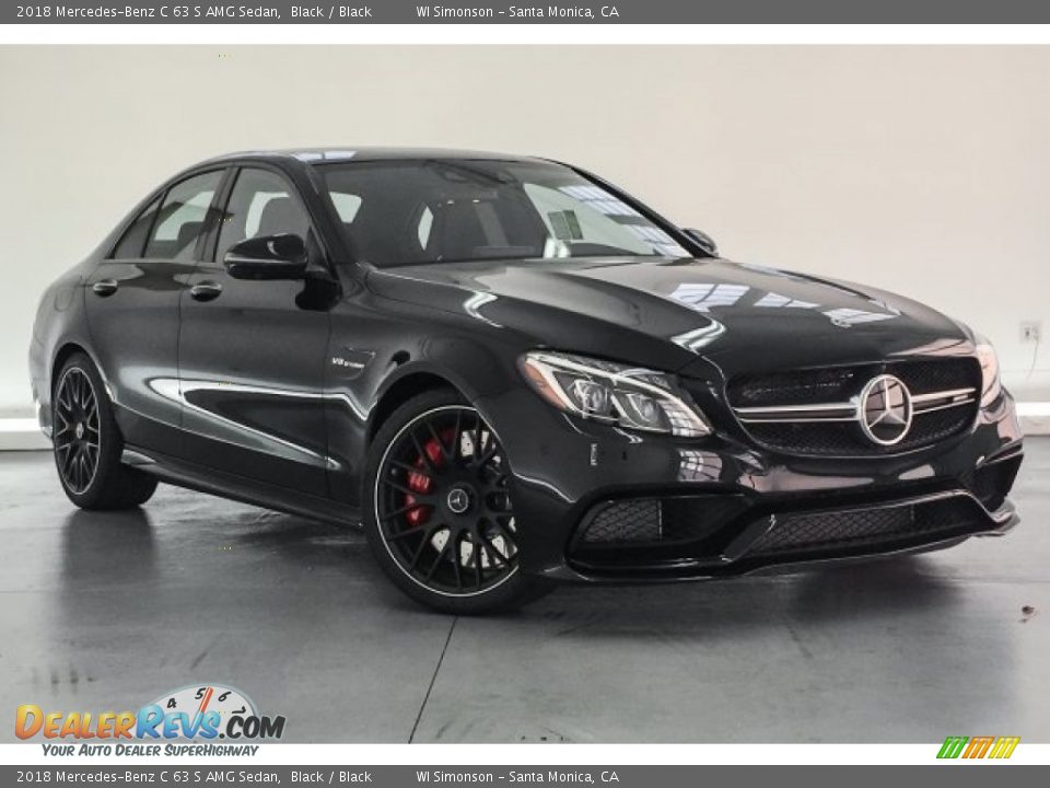 2018 Mercedes-Benz C 63 S AMG Sedan Black / Black Photo #12