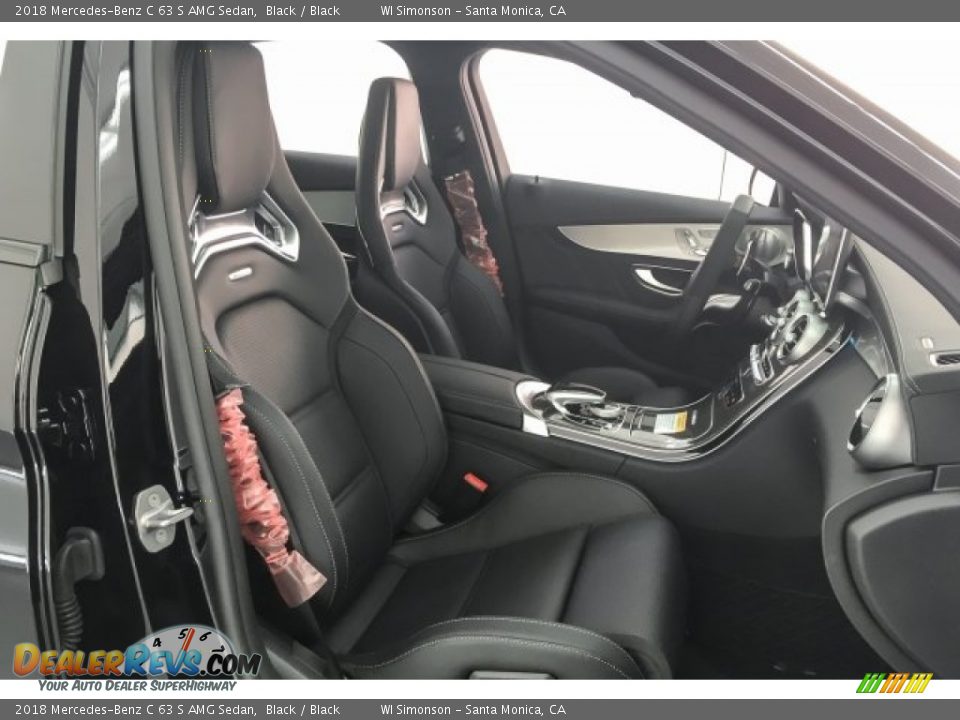 2018 Mercedes-Benz C 63 S AMG Sedan Black / Black Photo #13