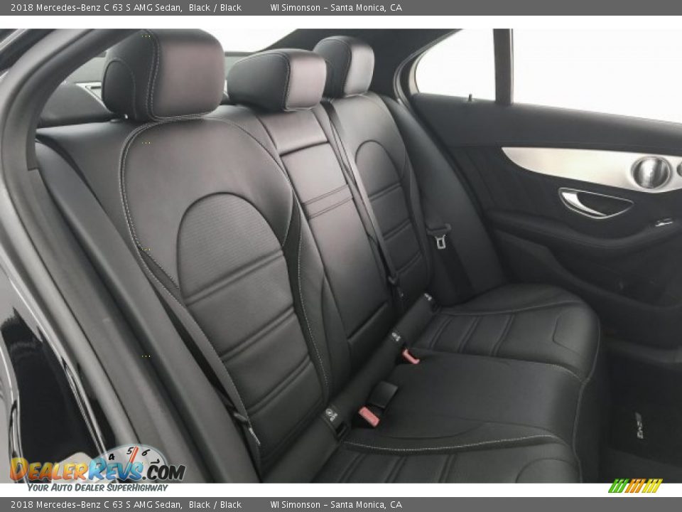 2018 Mercedes-Benz C 63 S AMG Sedan Black / Black Photo #14
