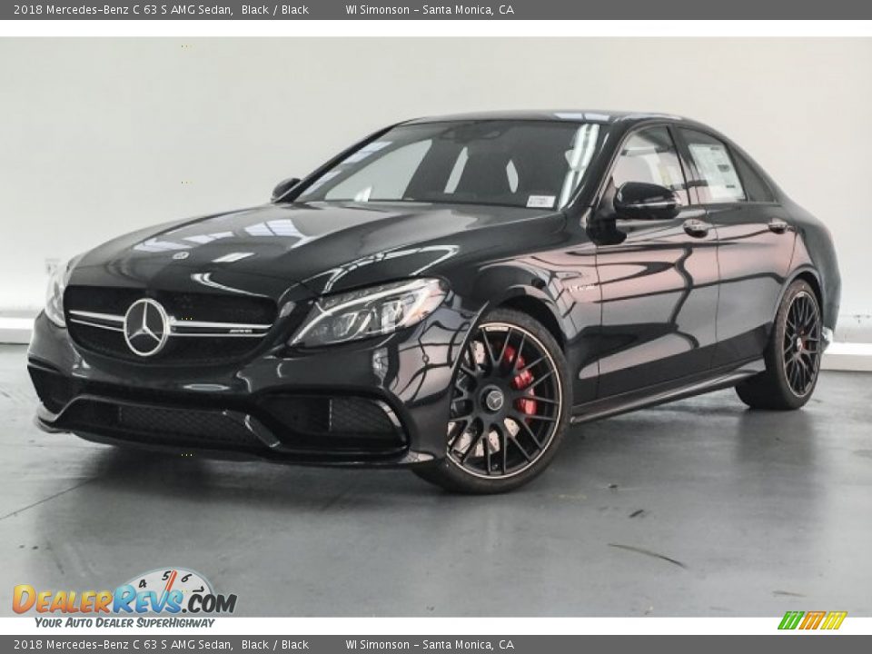 2018 Mercedes-Benz C 63 S AMG Sedan Black / Black Photo #15