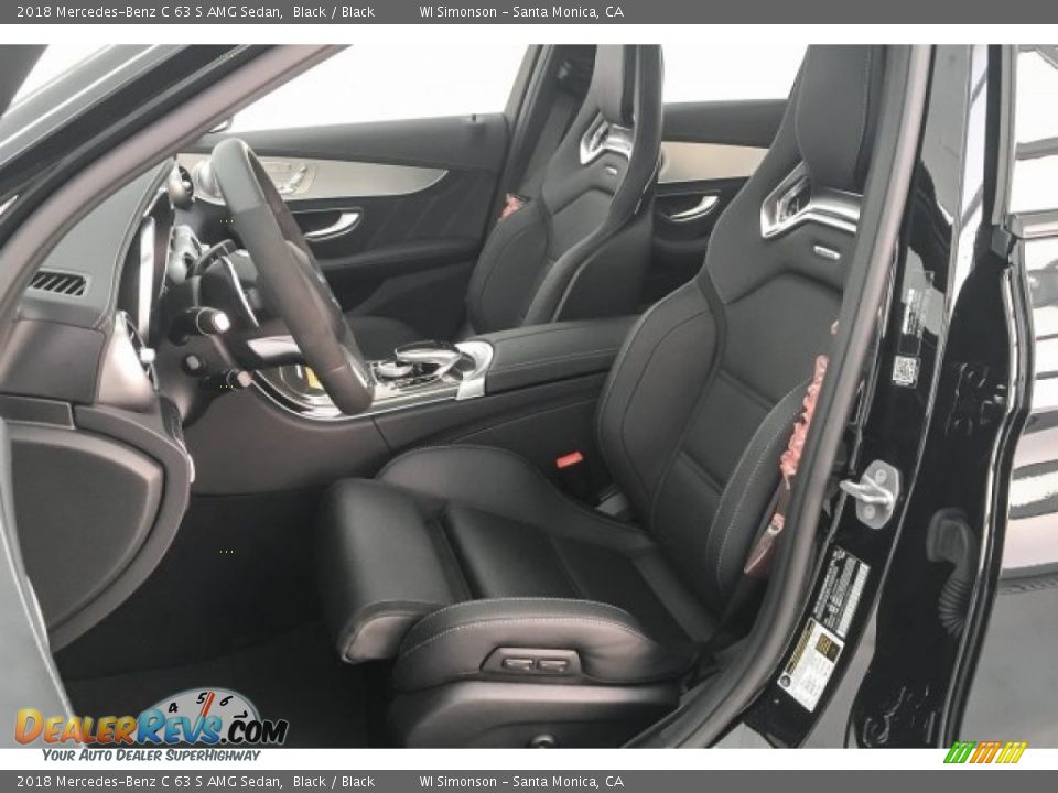 2018 Mercedes-Benz C 63 S AMG Sedan Black / Black Photo #16