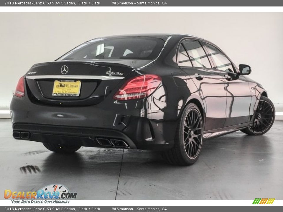 2018 Mercedes-Benz C 63 S AMG Sedan Black / Black Photo #18