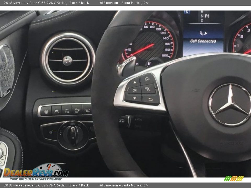 2018 Mercedes-Benz C 63 S AMG Sedan Black / Black Photo #19