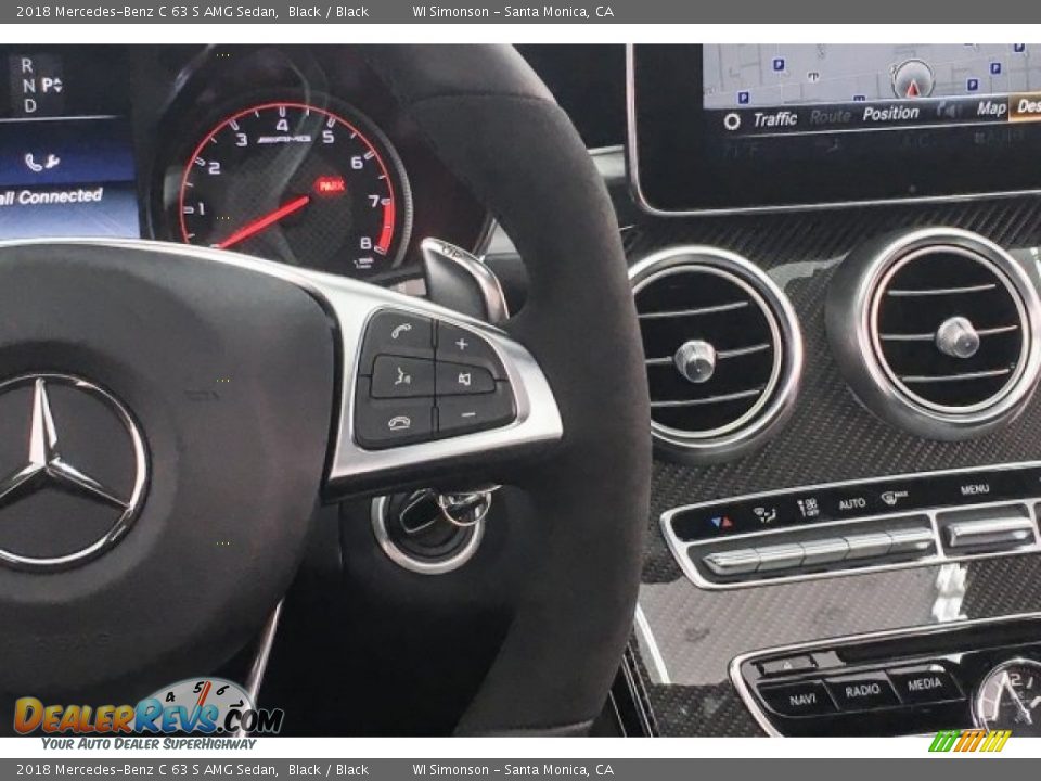 2018 Mercedes-Benz C 63 S AMG Sedan Black / Black Photo #20