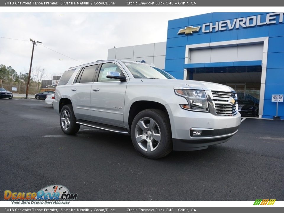 2018 Chevrolet Tahoe Premier Silver Ice Metallic / Cocoa/Dune Photo #1