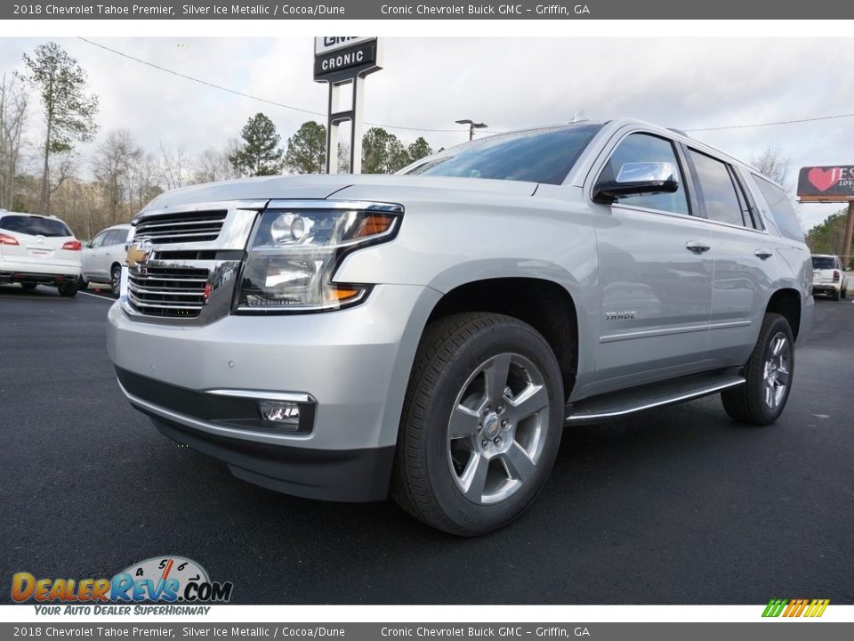 2018 Chevrolet Tahoe Premier Silver Ice Metallic / Cocoa/Dune Photo #3