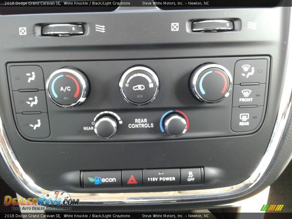 2018 Dodge Grand Caravan SE White Knuckle / Black/Light Graystone Photo #30