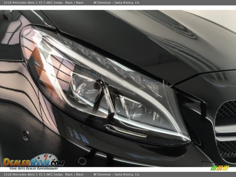 2018 Mercedes-Benz C 63 S AMG Sedan Black / Black Photo #33