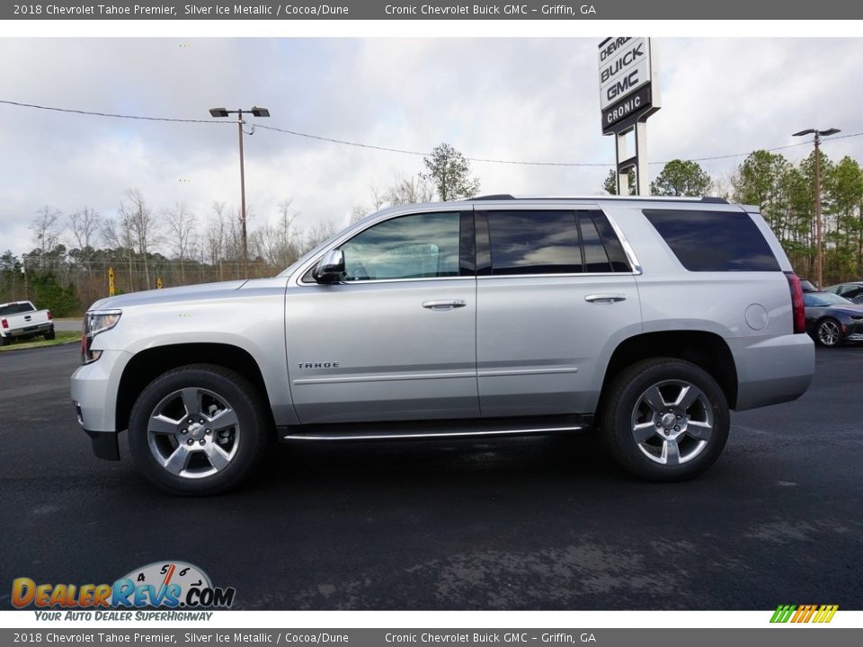 2018 Chevrolet Tahoe Premier Silver Ice Metallic / Cocoa/Dune Photo #4