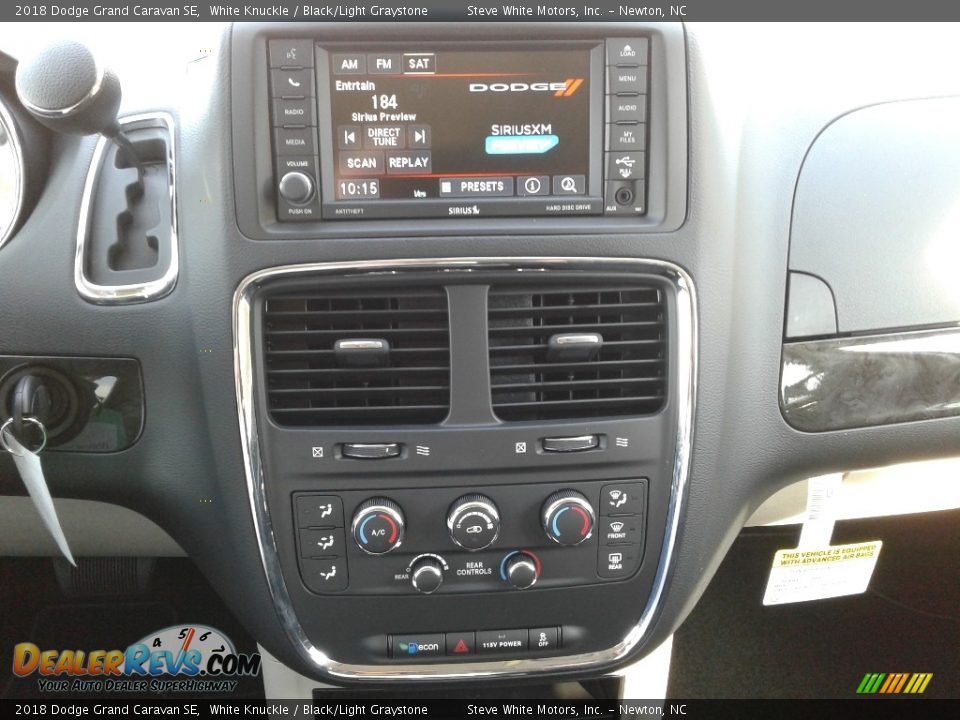 2018 Dodge Grand Caravan SE White Knuckle / Black/Light Graystone Photo #31