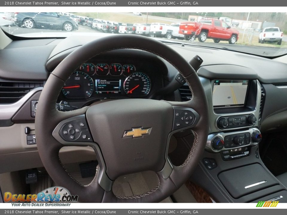 2018 Chevrolet Tahoe Premier Silver Ice Metallic / Cocoa/Dune Photo #6