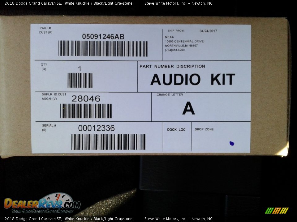 2018 Dodge Grand Caravan SE White Knuckle / Black/Light Graystone Photo #35