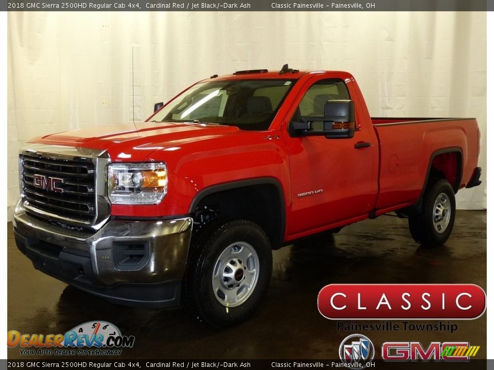 2018 GMC Sierra 2500HD Regular Cab 4x4 Cardinal Red / Jet Black/­Dark Ash Photo #1