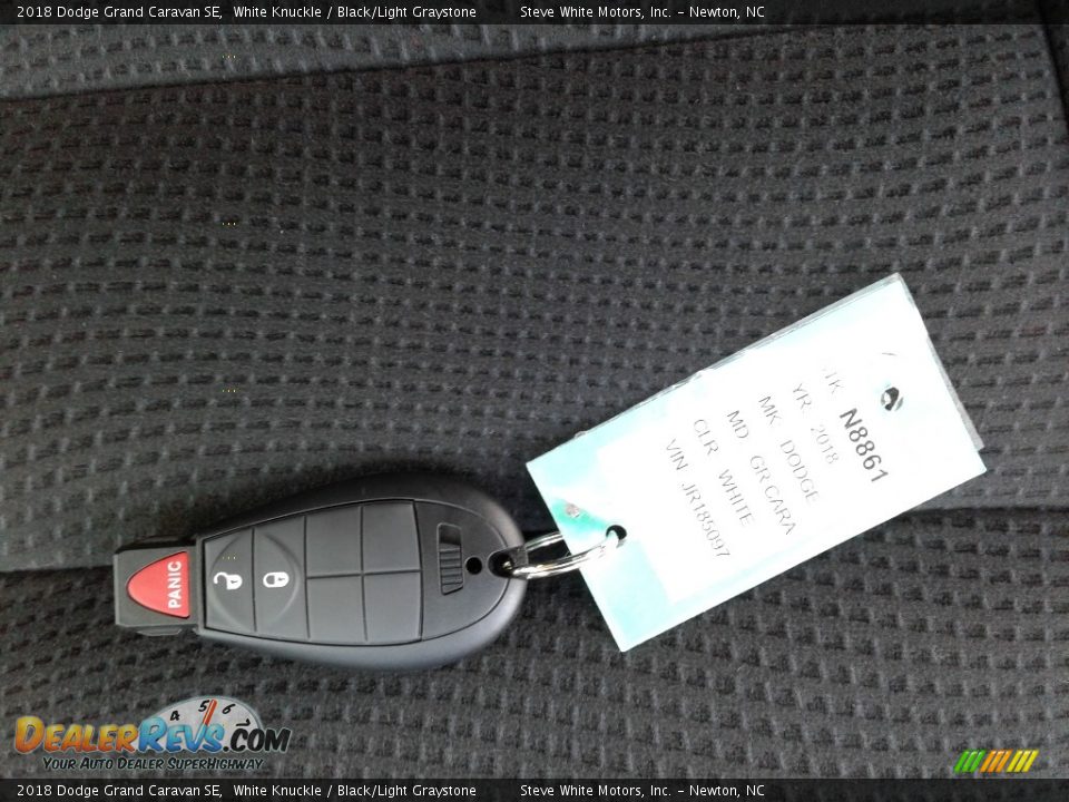 2018 Dodge Grand Caravan SE White Knuckle / Black/Light Graystone Photo #36