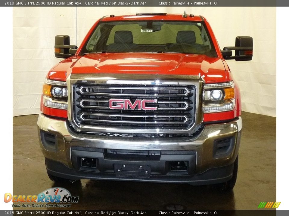 2018 GMC Sierra 2500HD Regular Cab 4x4 Cardinal Red / Jet Black/­Dark Ash Photo #4