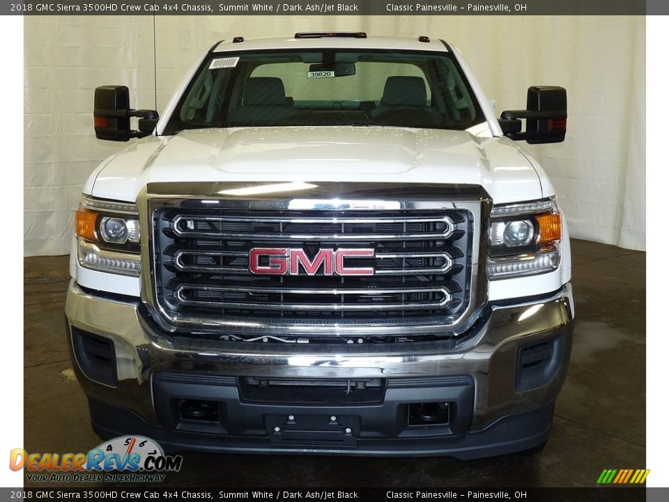 2018 GMC Sierra 3500HD Crew Cab 4x4 Chassis Summit White / Dark Ash/Jet Black Photo #5