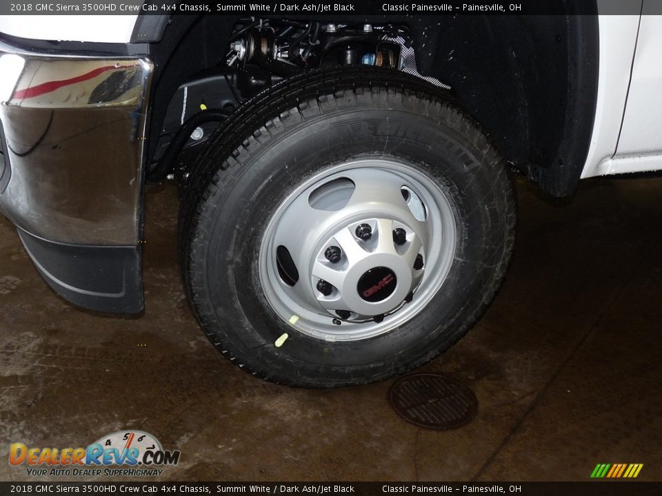 2018 GMC Sierra 3500HD Crew Cab 4x4 Chassis Summit White / Dark Ash/Jet Black Photo #6