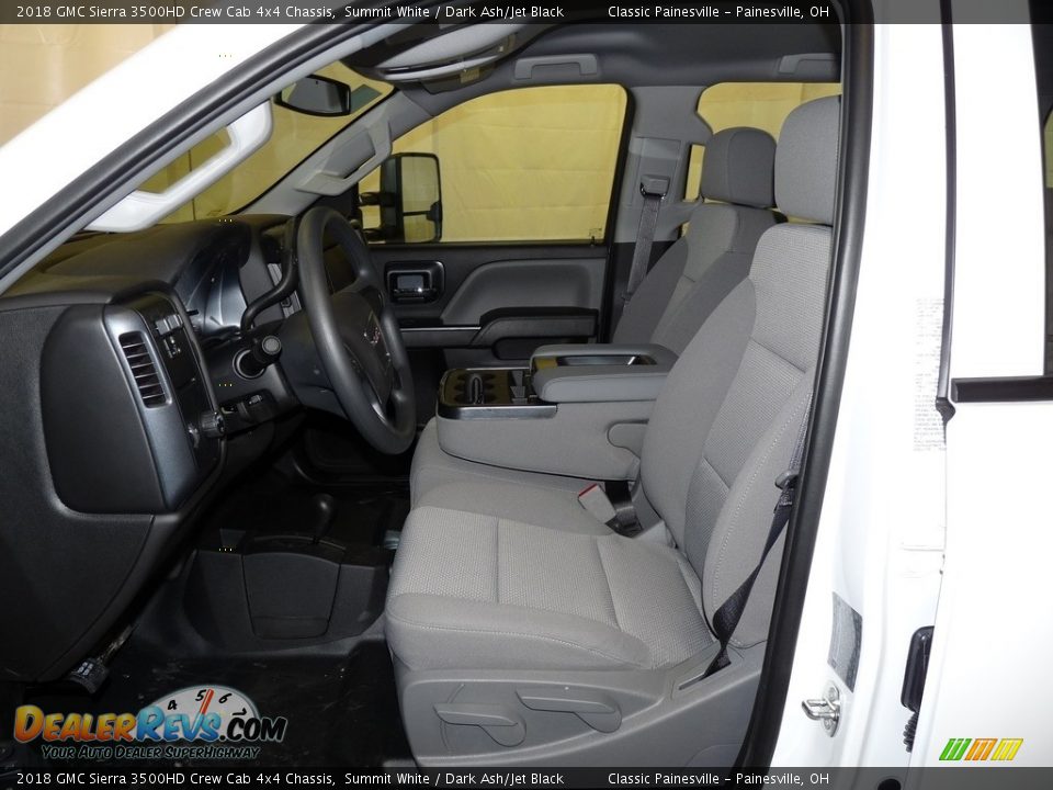 2018 GMC Sierra 3500HD Crew Cab 4x4 Chassis Summit White / Dark Ash/Jet Black Photo #7