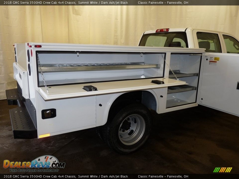 2018 GMC Sierra 3500HD Crew Cab 4x4 Chassis Summit White / Dark Ash/Jet Black Photo #13