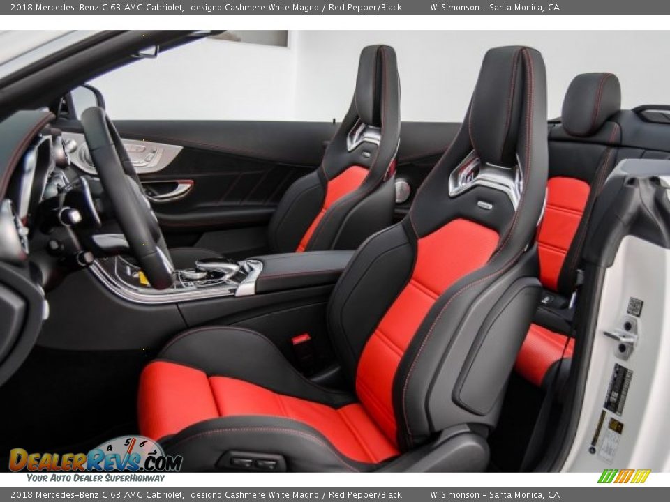 Red Pepper/Black Interior - 2018 Mercedes-Benz C 63 AMG Cabriolet Photo #16