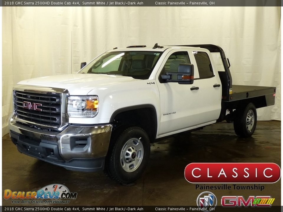 2018 GMC Sierra 2500HD Double Cab 4x4 Summit White / Jet Black/­Dark Ash Photo #1