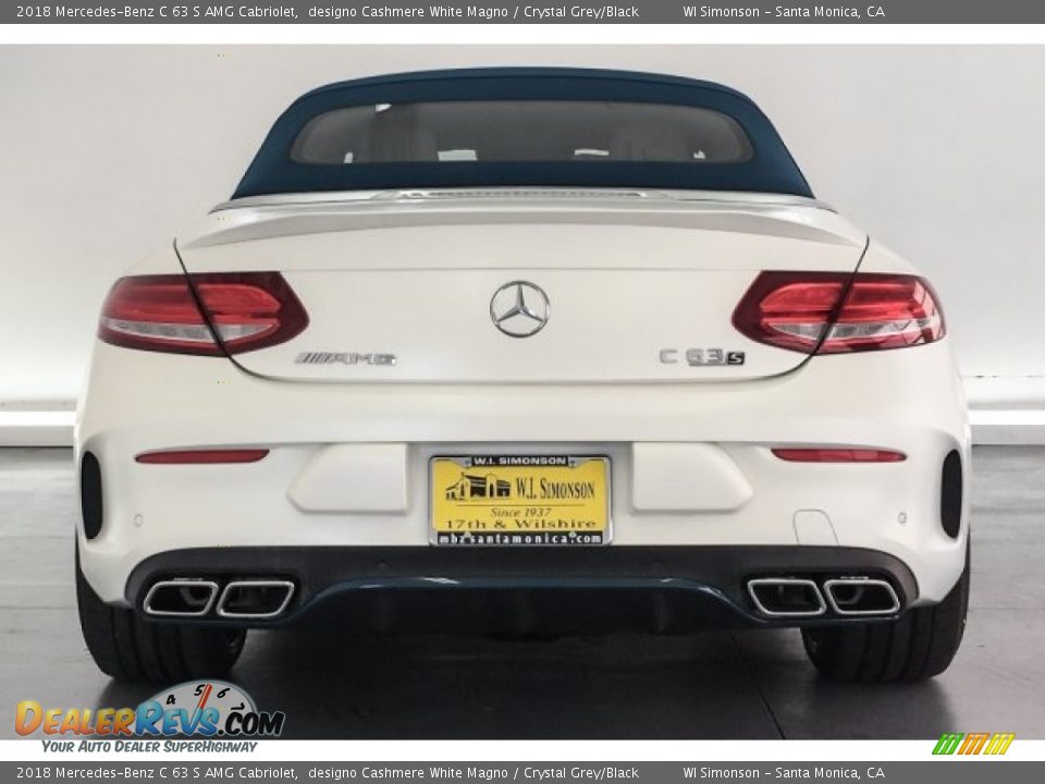 2018 Mercedes-Benz C 63 S AMG Cabriolet designo Cashmere White Magno / Crystal Grey/Black Photo #3