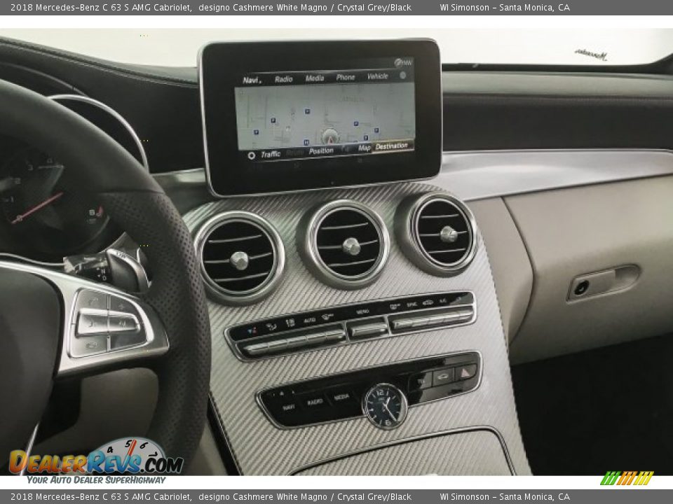 2018 Mercedes-Benz C 63 S AMG Cabriolet designo Cashmere White Magno / Crystal Grey/Black Photo #5