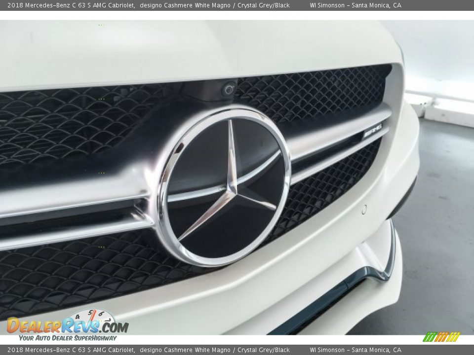 2018 Mercedes-Benz C 63 S AMG Cabriolet designo Cashmere White Magno / Crystal Grey/Black Photo #7