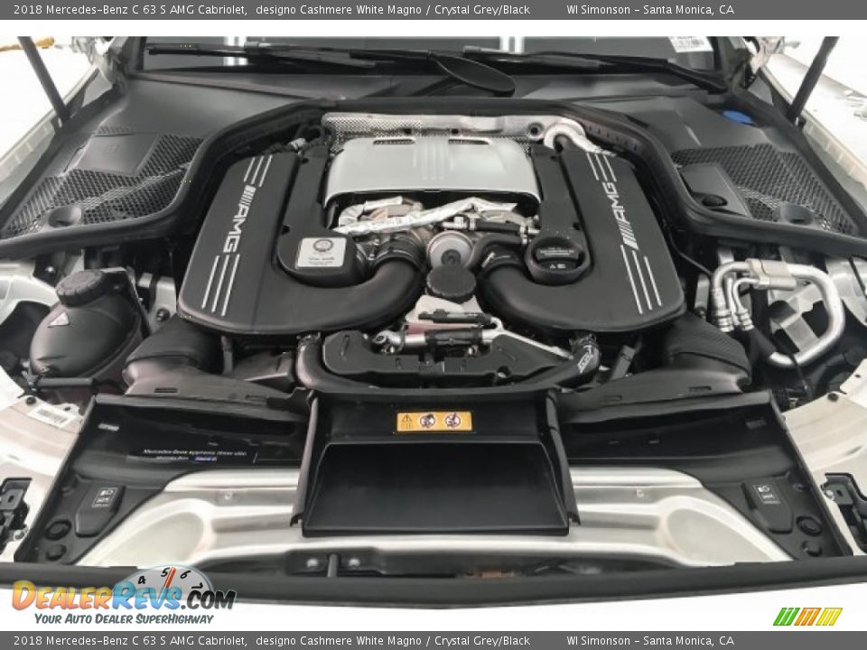 2018 Mercedes-Benz C 63 S AMG Cabriolet 4.0 Liter AMG biturbo DOHC 32-Valve VVT V8 Engine Photo #9