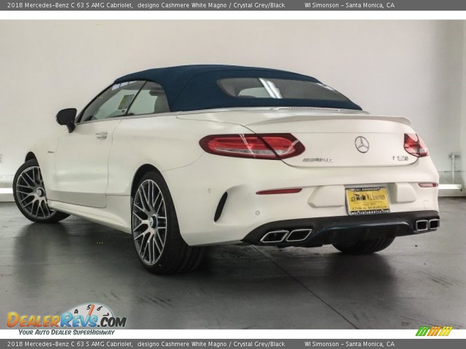 2018 Mercedes-Benz C 63 S AMG Cabriolet designo Cashmere White Magno / Crystal Grey/Black Photo #10