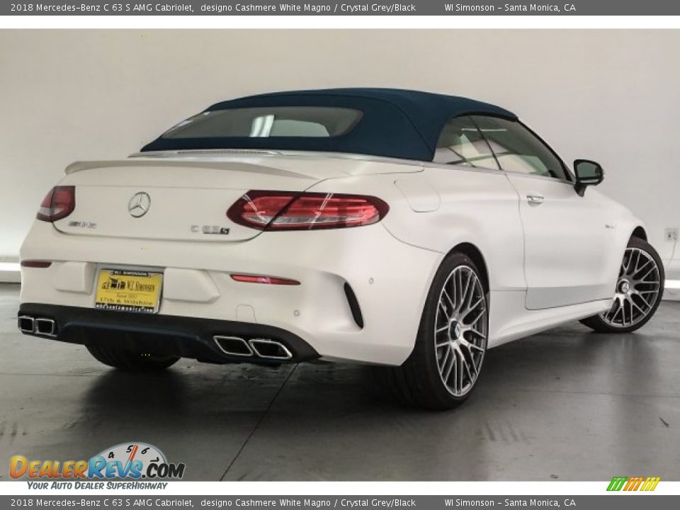 2018 Mercedes-Benz C 63 S AMG Cabriolet designo Cashmere White Magno / Crystal Grey/Black Photo #17