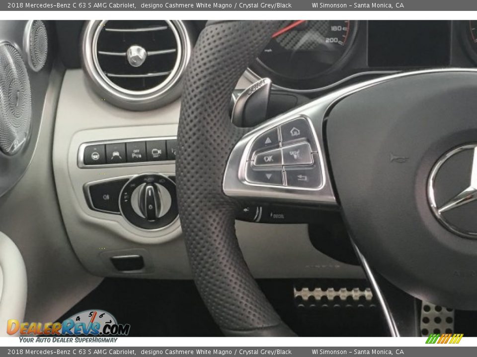 Controls of 2018 Mercedes-Benz C 63 S AMG Cabriolet Photo #18