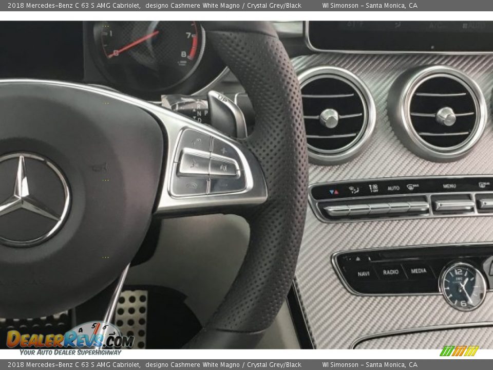 Controls of 2018 Mercedes-Benz C 63 S AMG Cabriolet Photo #19