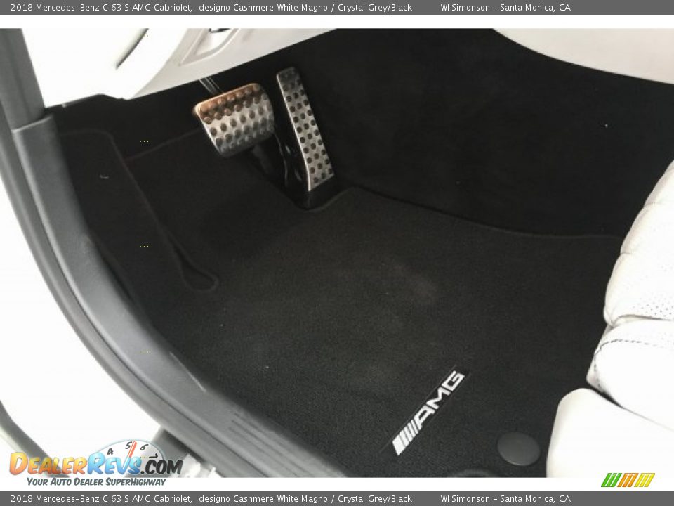 2018 Mercedes-Benz C 63 S AMG Cabriolet designo Cashmere White Magno / Crystal Grey/Black Photo #22