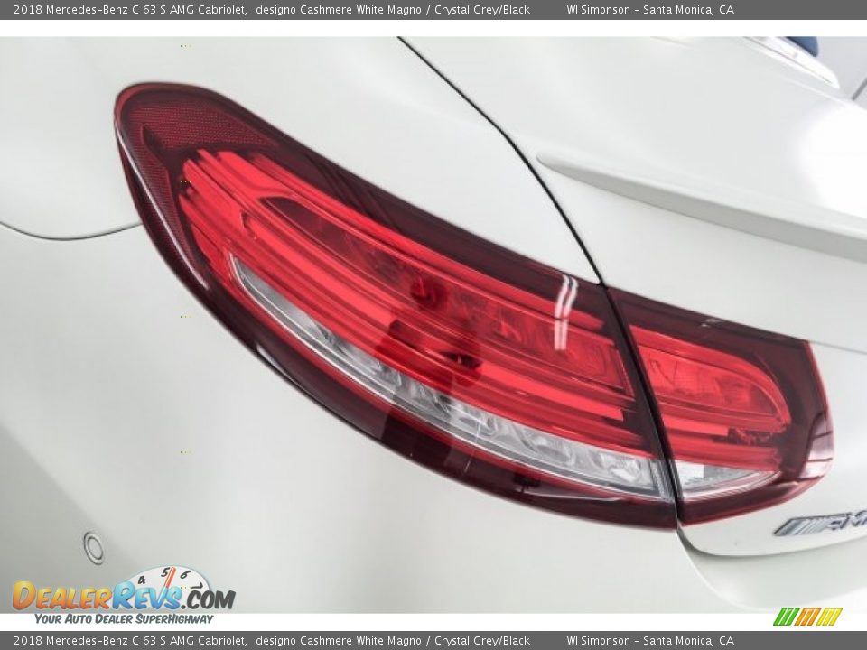 2018 Mercedes-Benz C 63 S AMG Cabriolet designo Cashmere White Magno / Crystal Grey/Black Photo #25