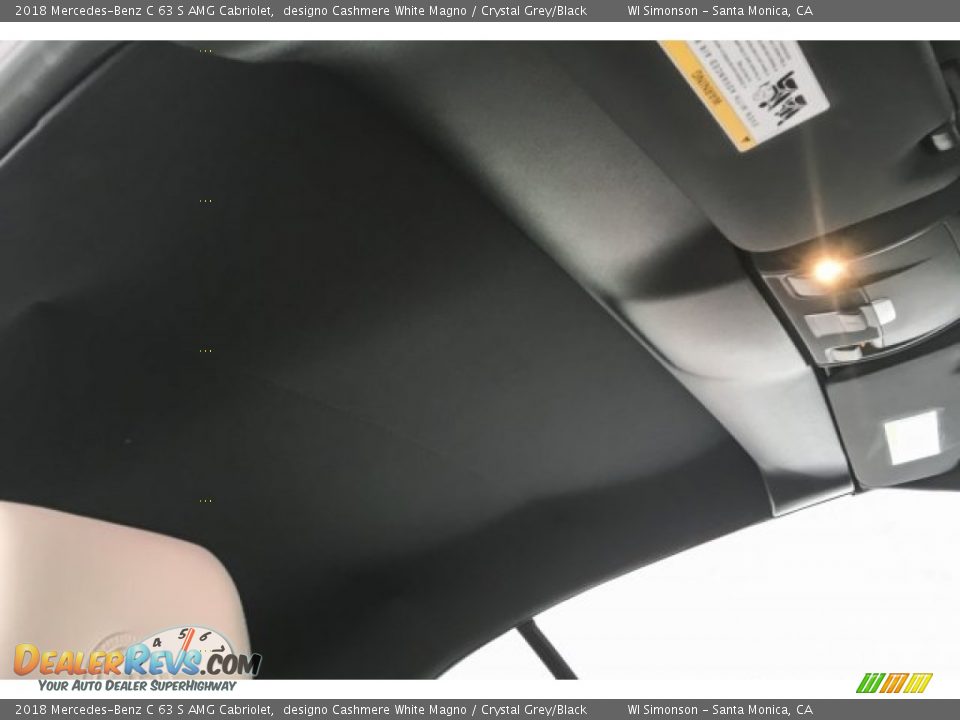2018 Mercedes-Benz C 63 S AMG Cabriolet designo Cashmere White Magno / Crystal Grey/Black Photo #29