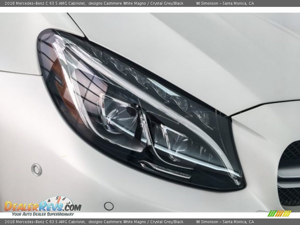2018 Mercedes-Benz C 63 S AMG Cabriolet designo Cashmere White Magno / Crystal Grey/Black Photo #33