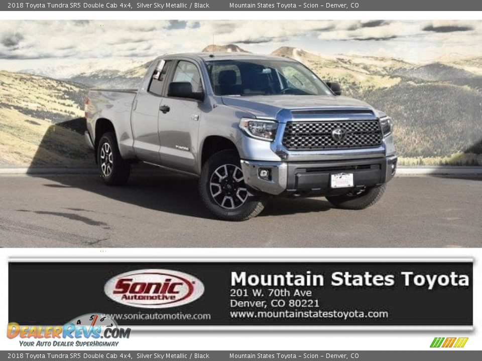 2018 Toyota Tundra SR5 Double Cab 4x4 Silver Sky Metallic / Black Photo #1