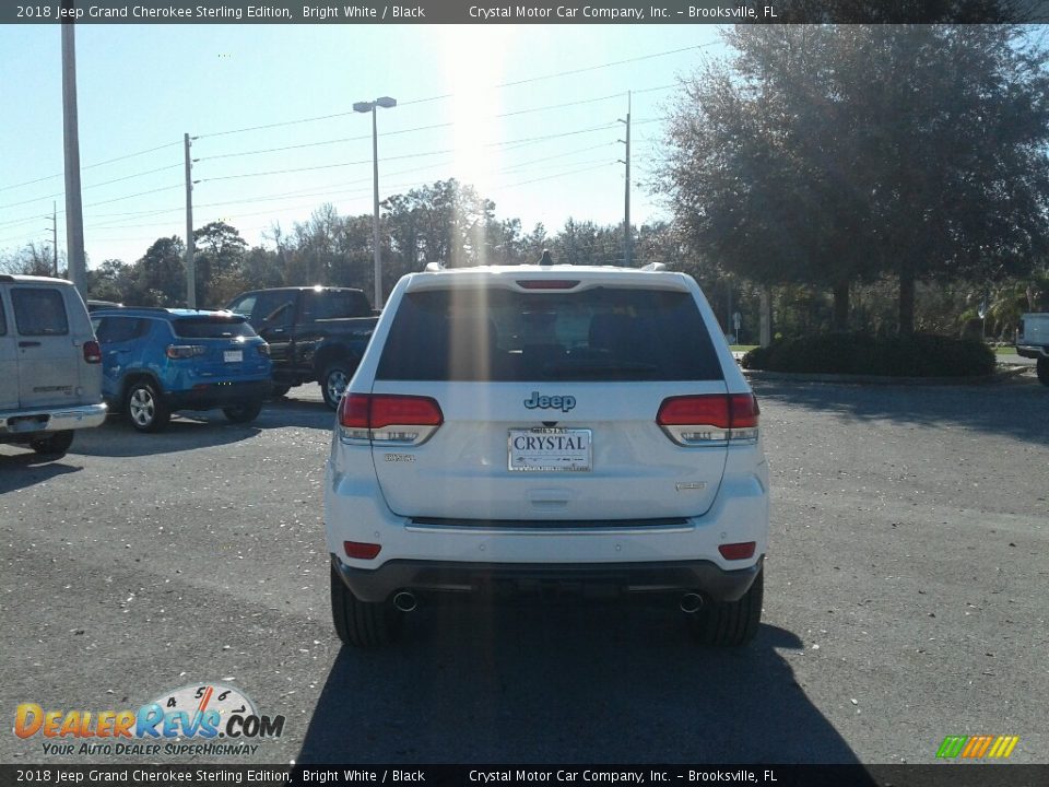 2018 Jeep Grand Cherokee Sterling Edition Bright White / Black Photo #4