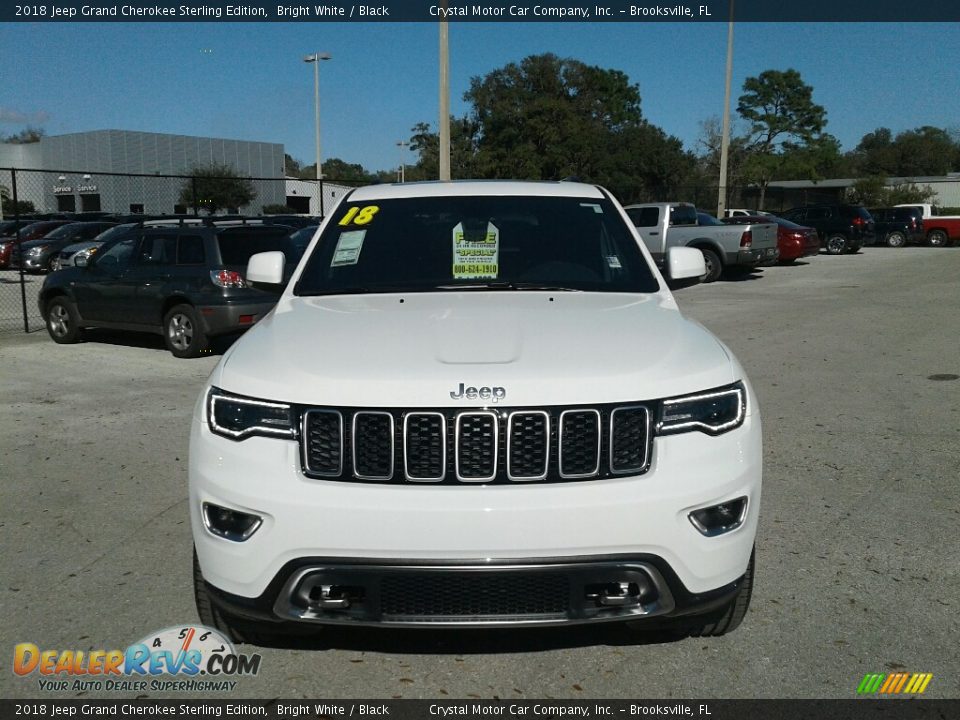 2018 Jeep Grand Cherokee Sterling Edition Bright White / Black Photo #8