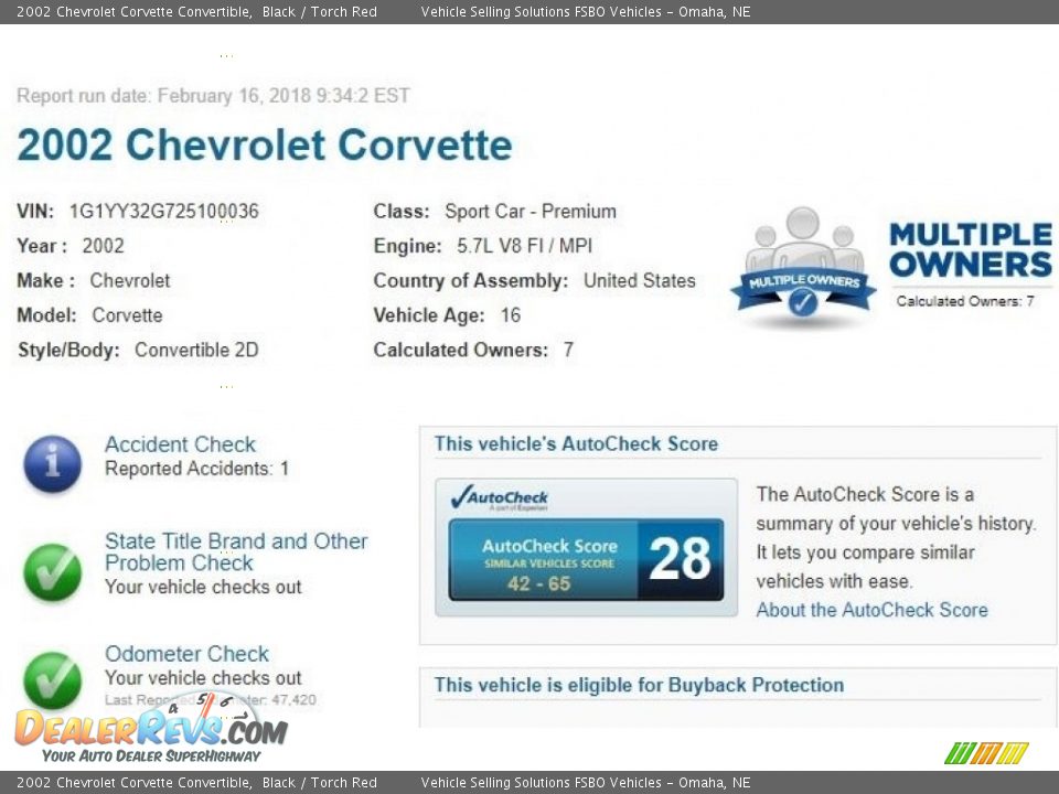 2002 Chevrolet Corvette Convertible Black / Torch Red Photo #2