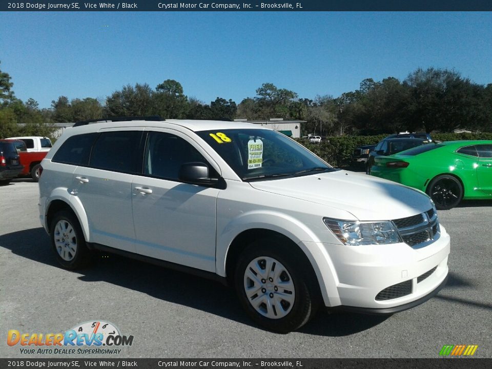 2018 Dodge Journey SE Vice White / Black Photo #6