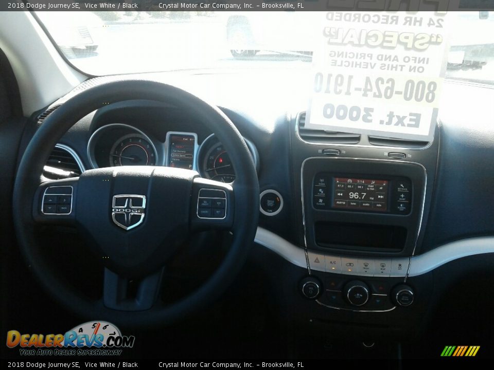 2018 Dodge Journey SE Vice White / Black Photo #13
