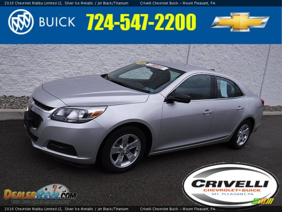 2016 Chevrolet Malibu Limited LS Silver Ice Metallic / Jet Black/Titanium Photo #1