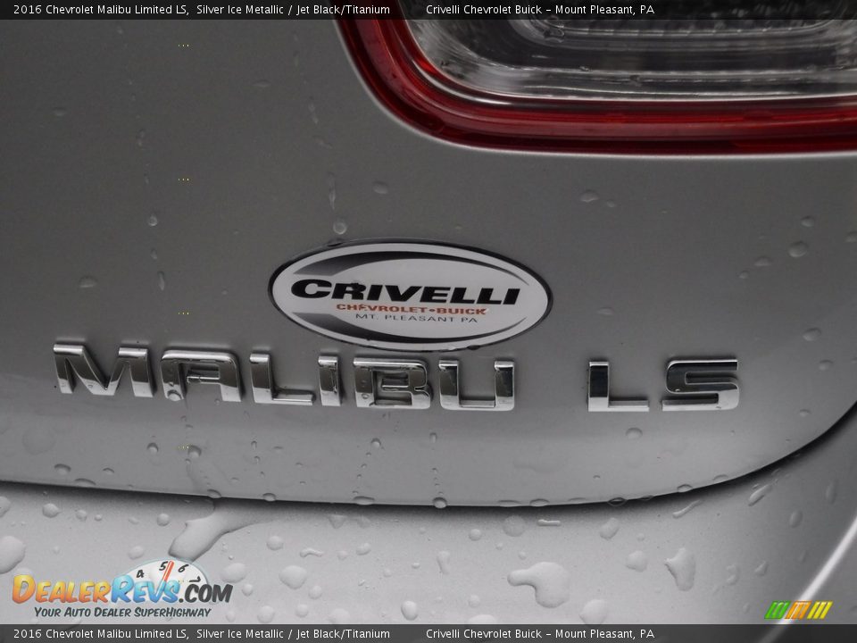 2016 Chevrolet Malibu Limited LS Silver Ice Metallic / Jet Black/Titanium Photo #7