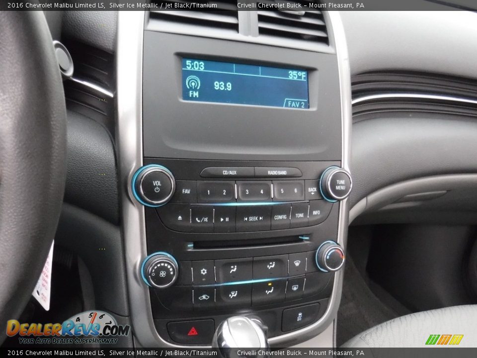 2016 Chevrolet Malibu Limited LS Silver Ice Metallic / Jet Black/Titanium Photo #15