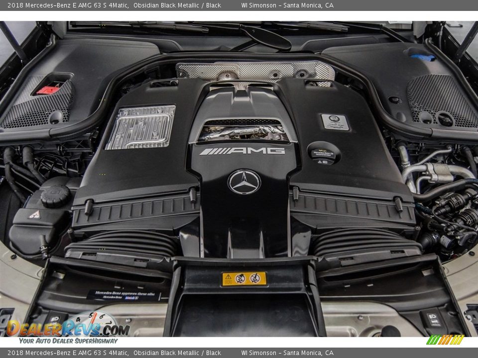 2018 Mercedes-Benz E AMG 63 S 4Matic Obsidian Black Metallic / Black Photo #8