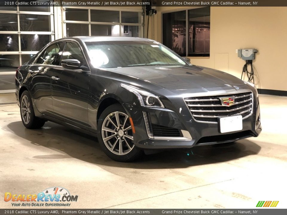 2018 Cadillac CTS Luxury AWD Phantom Gray Metallic / Jet Black/Jet Black Accents Photo #1