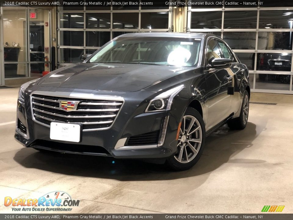 2018 Cadillac CTS Luxury AWD Phantom Gray Metallic / Jet Black/Jet Black Accents Photo #8